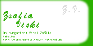 zsofia viski business card